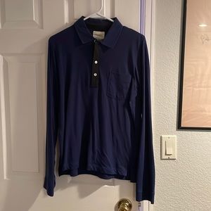 Billy Reid long sleeve polo